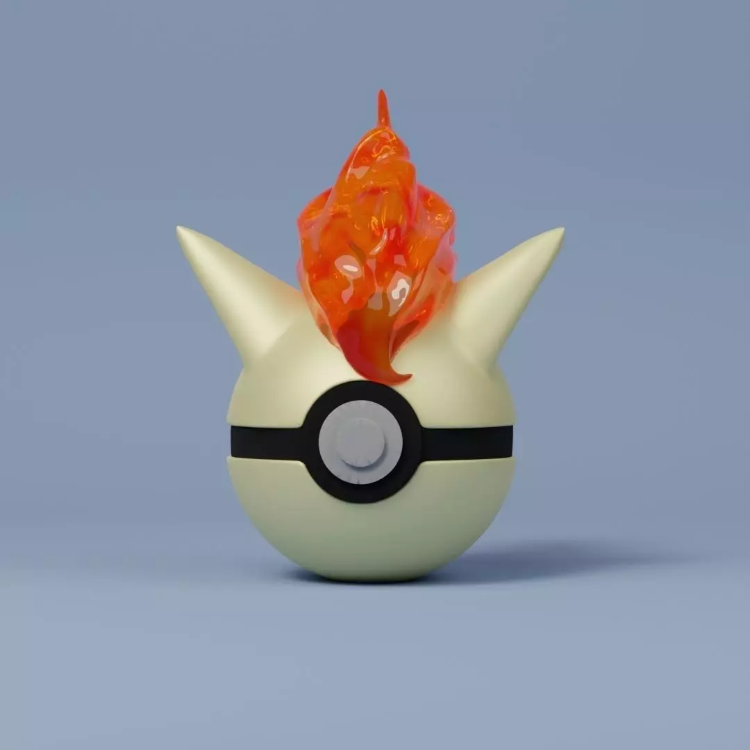 Pokemon Ponyta Pokeball 3D print model_0