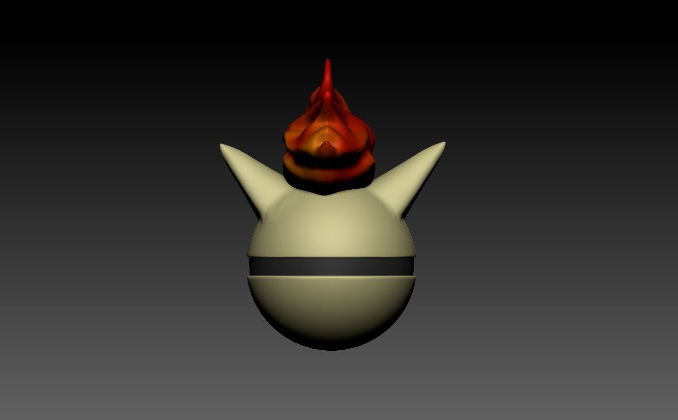 Pokemon Ponyta Pokeball 3D print model_7