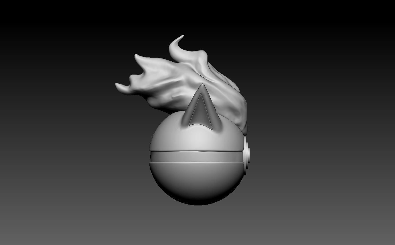 Pokemon Ponyta Pokeball 3D print model_6