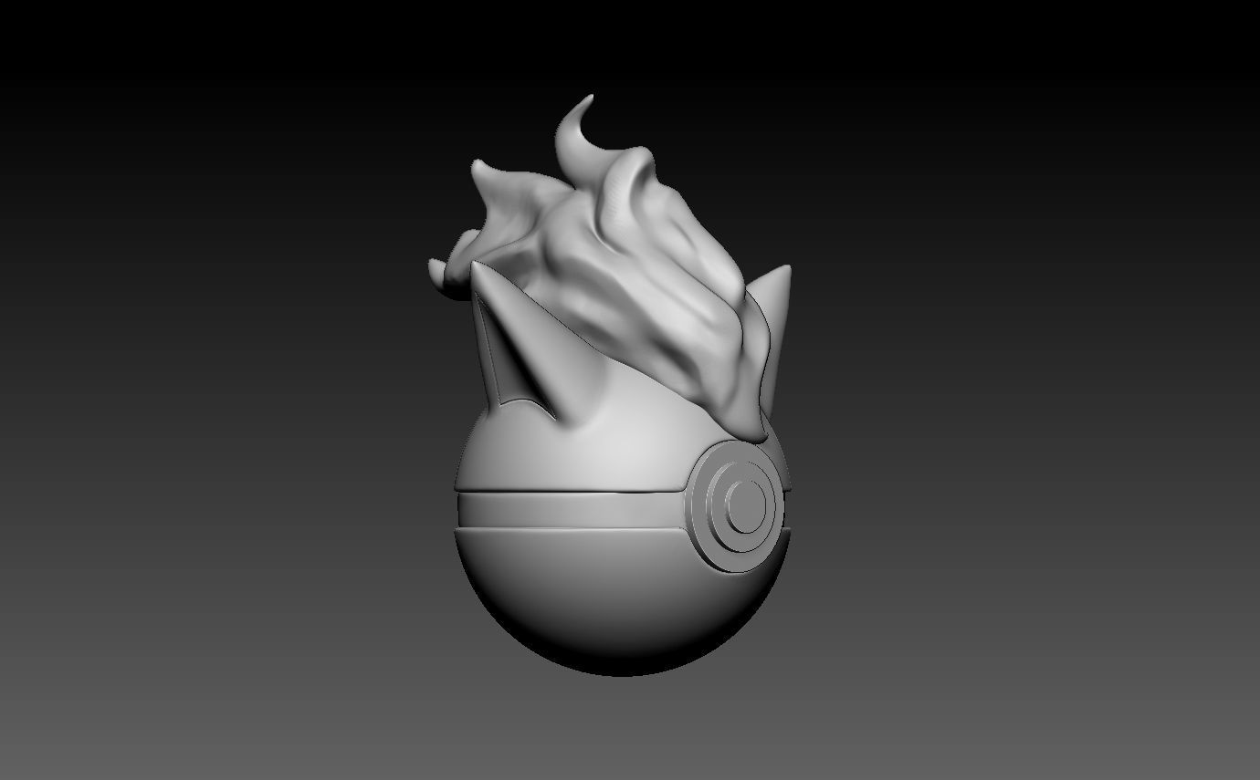 Pokemon Ponyta Pokeball 3D print model_4