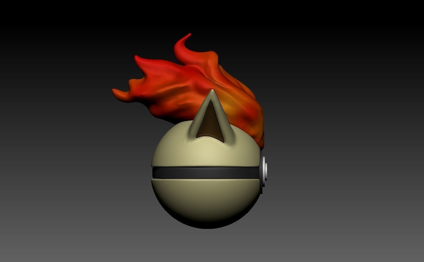 Pokemon Ponyta Pokeball 3D print model_5