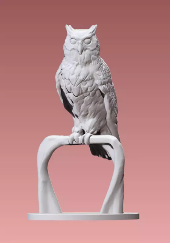 Owl statue 3D print model