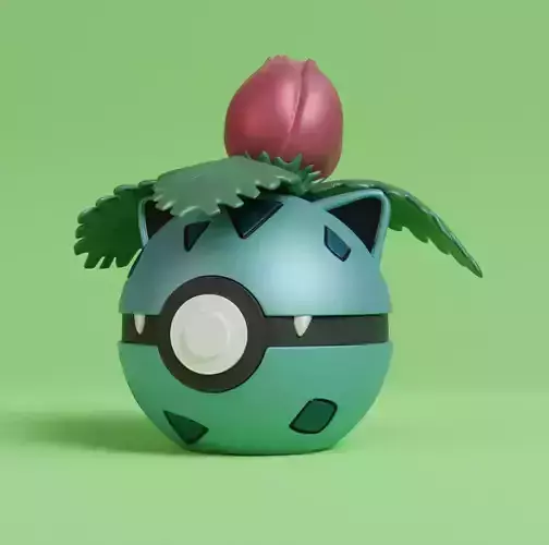 Pokemon Ivysaur Pokeball  3D print model