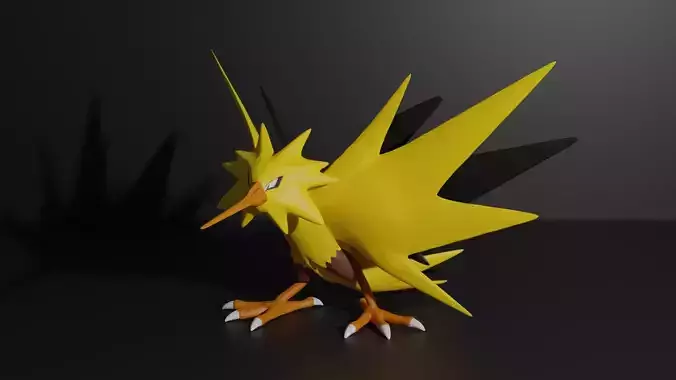 Zapdos pokemon 3D print model