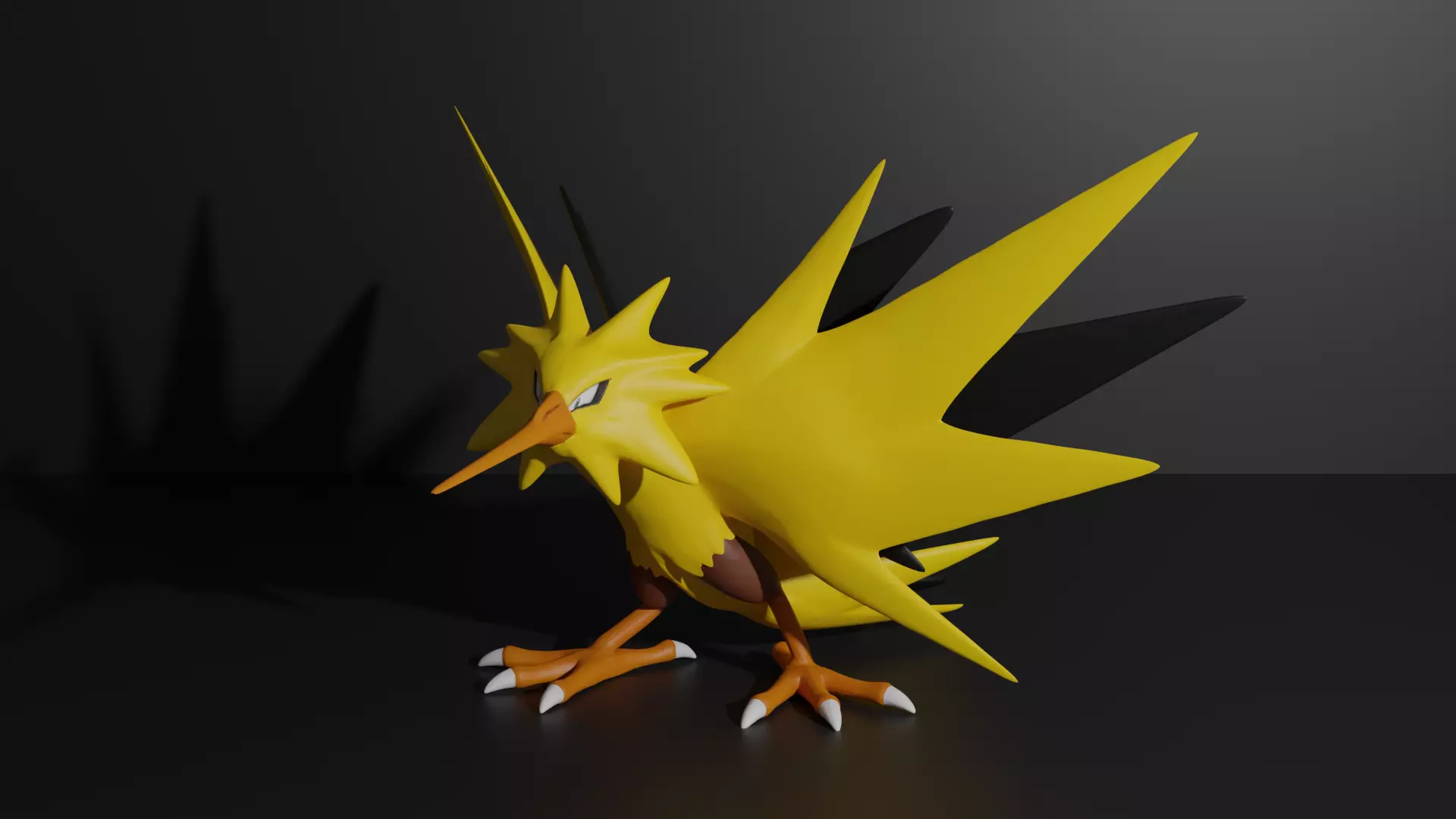 Zapdos pokemon 3D print model 3D print model_0