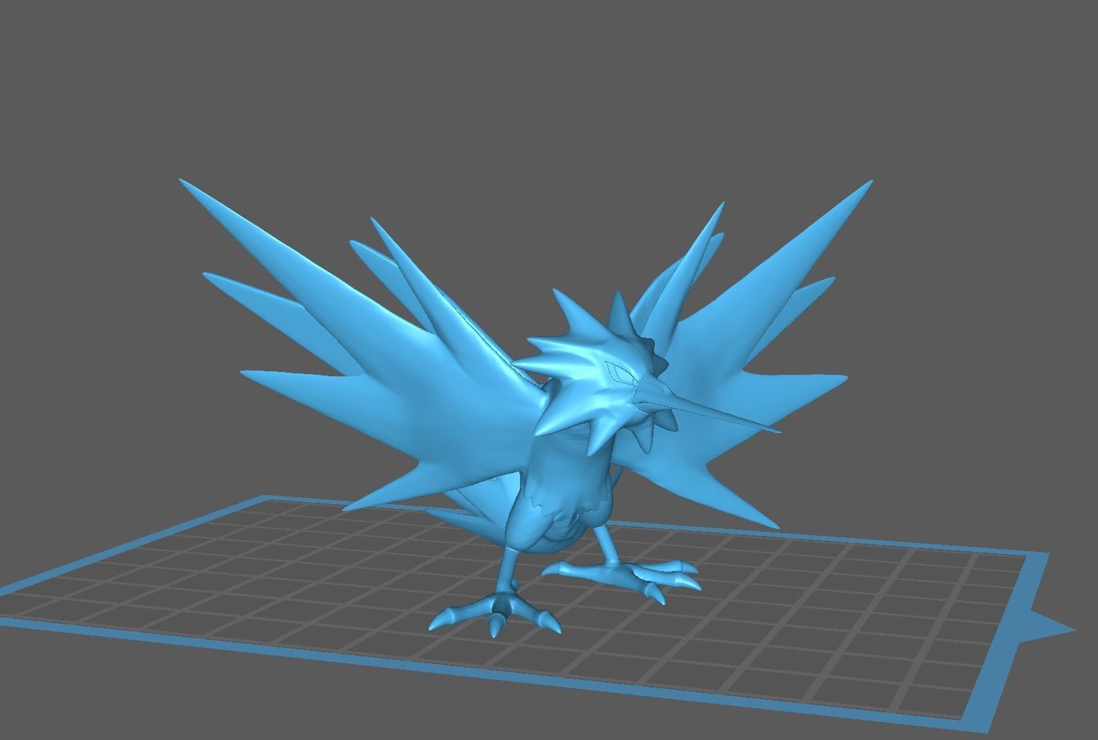 Zapdos pokemon 3D print model 3D print model_12