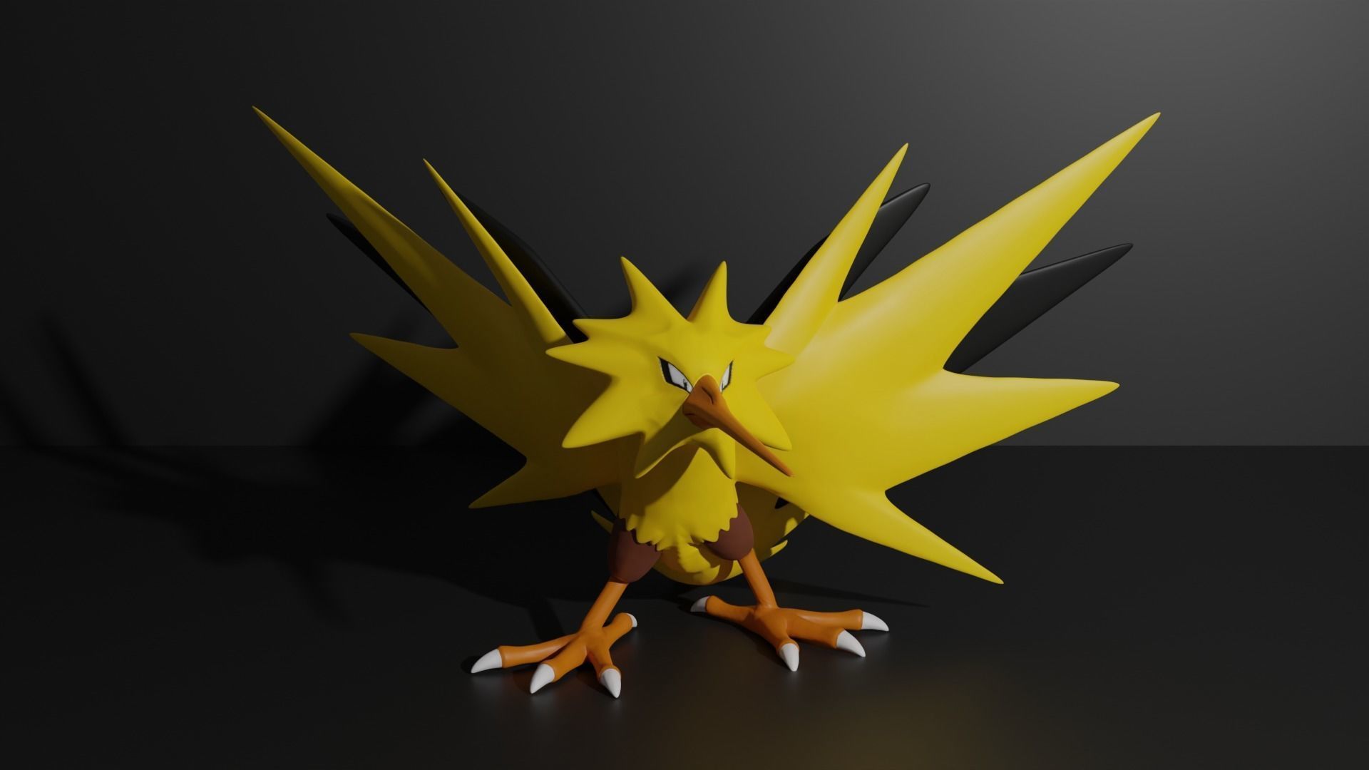 Zapdos pokemon 3D print model 3D print model_1