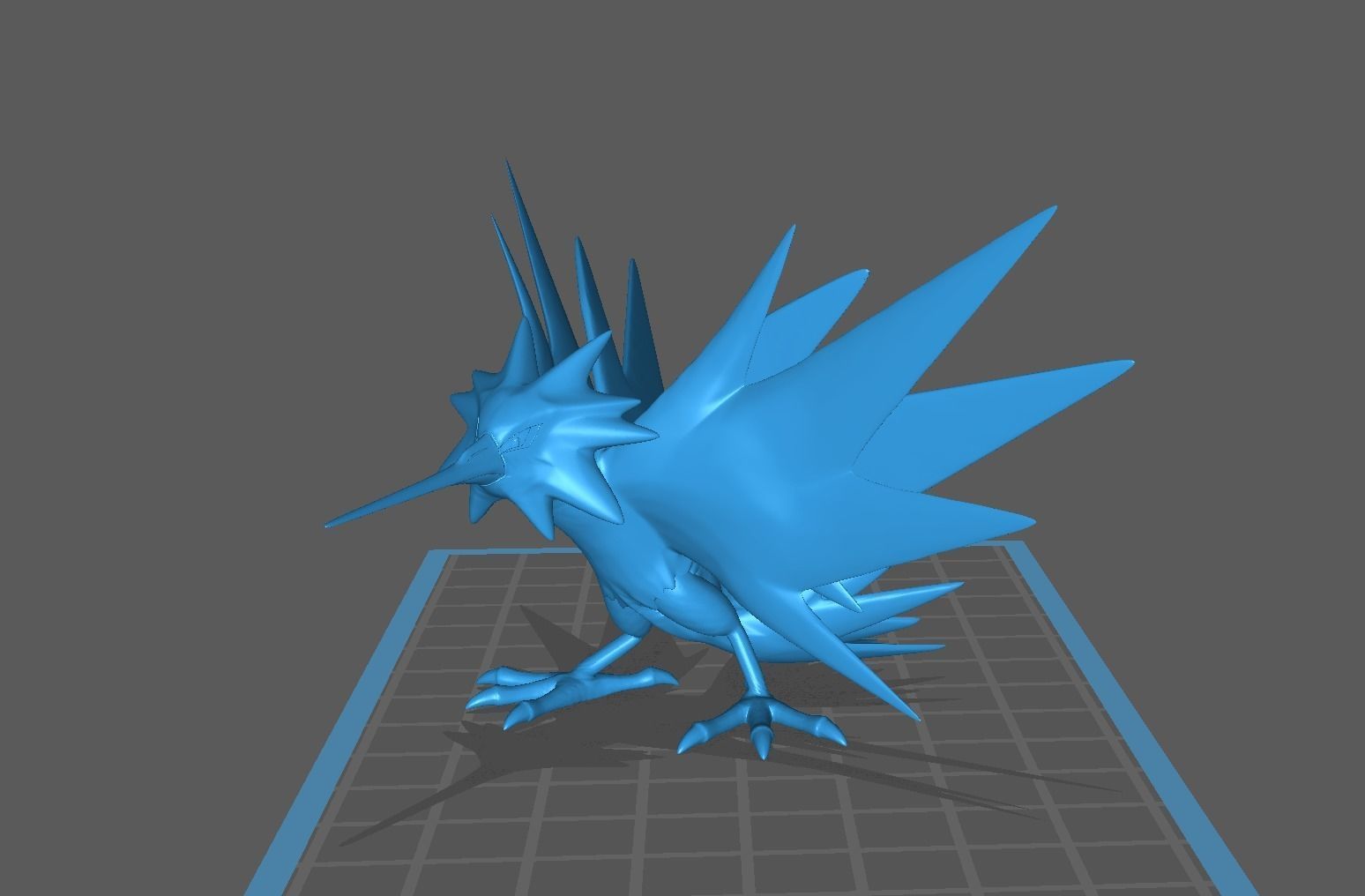 Zapdos pokemon 3D print model 3D print model_9