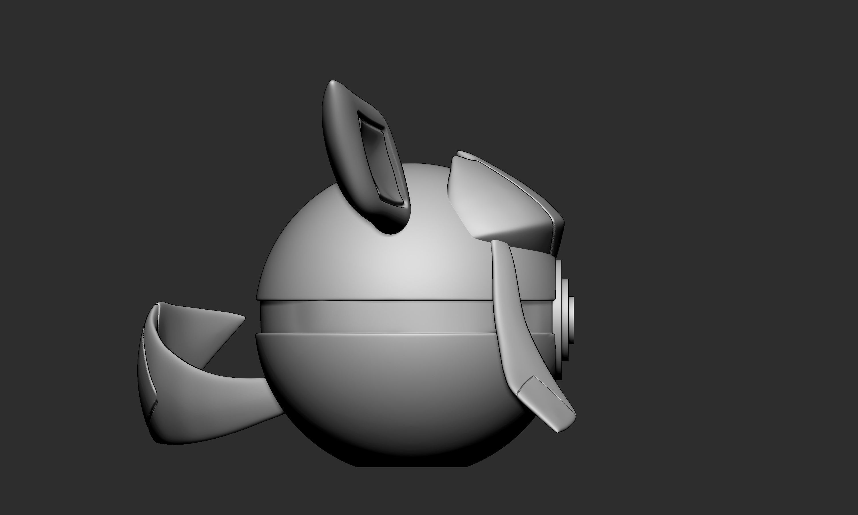 Pokemon Glaceon Pokeball 3D print model_3