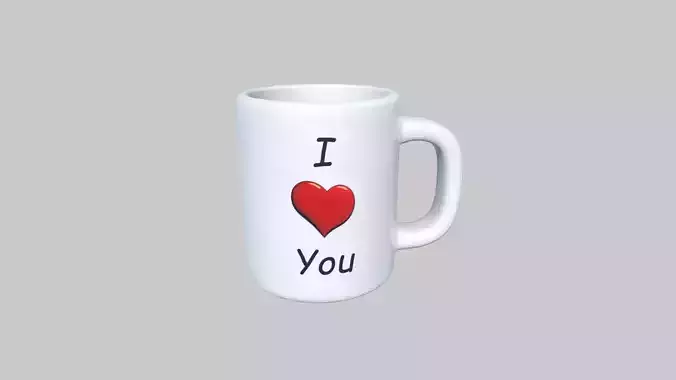 Heart Mug 3D model
