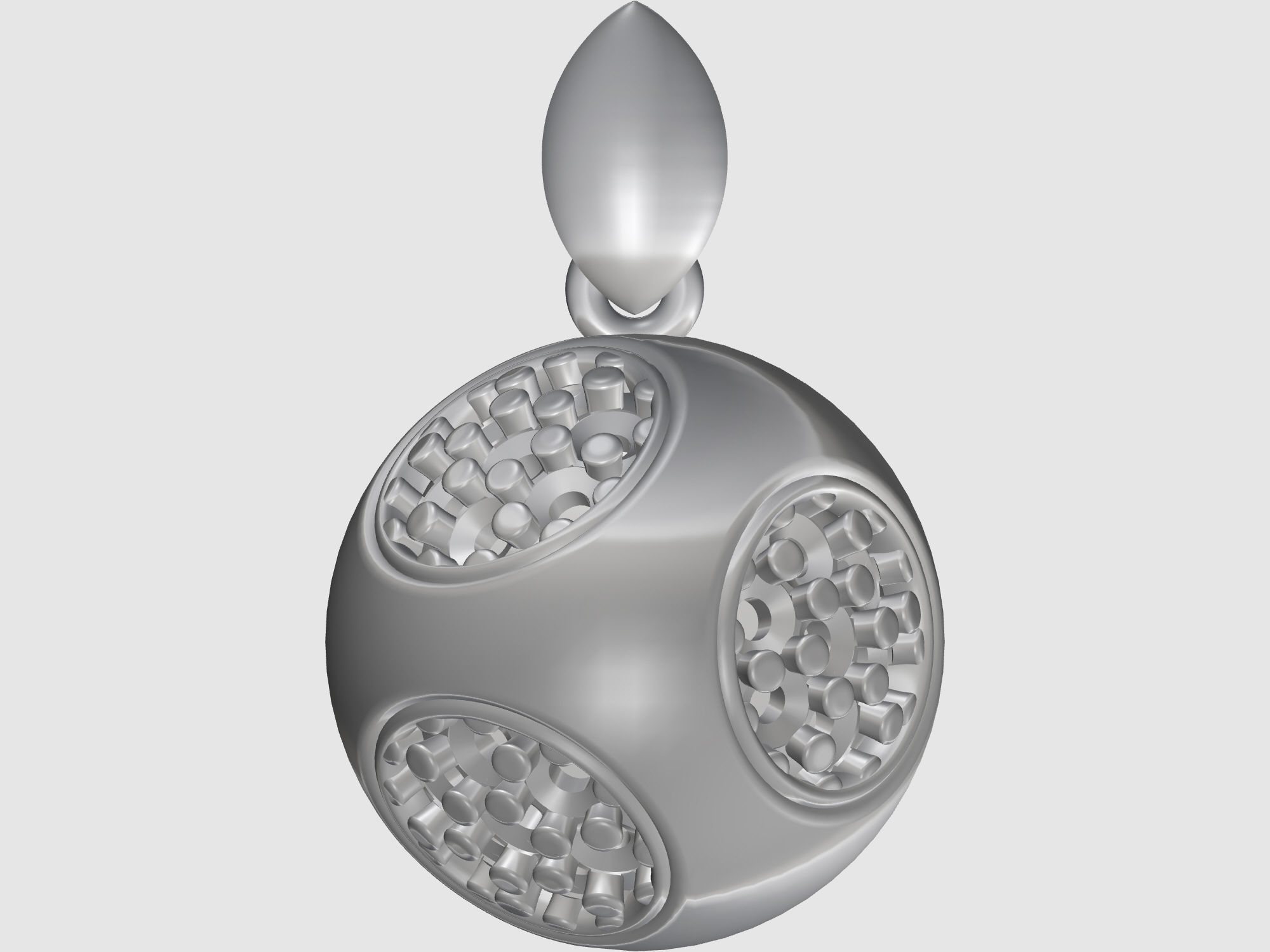 Cube of ball and Half ball Set 3D Model Collection_23