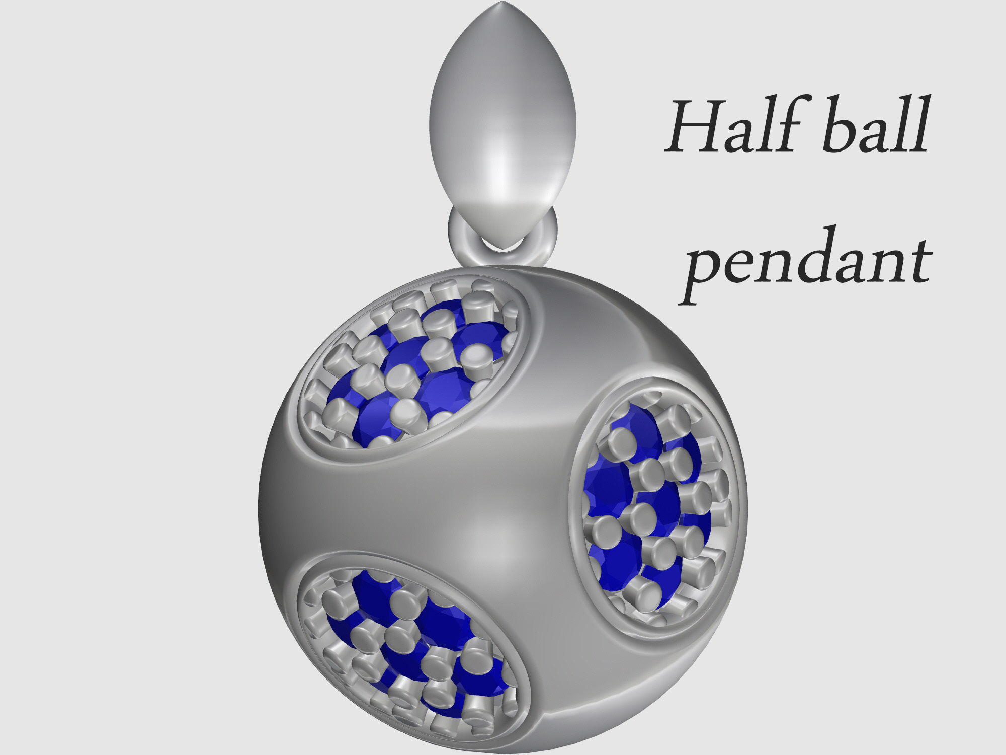 Cube of ball and Half ball Set 3D Model Collection_19