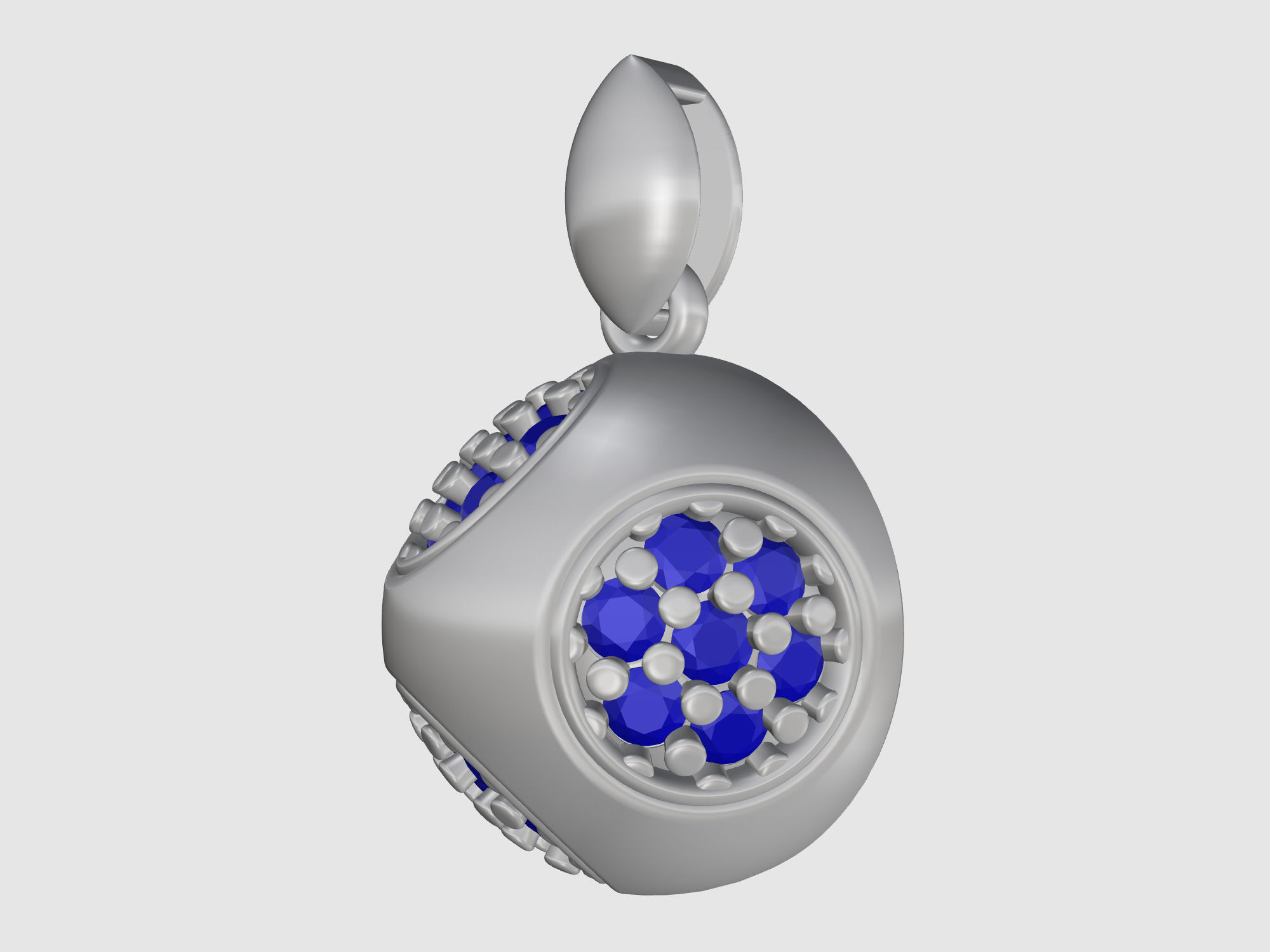 Cube of ball and Half ball Set 3D Model Collection_27