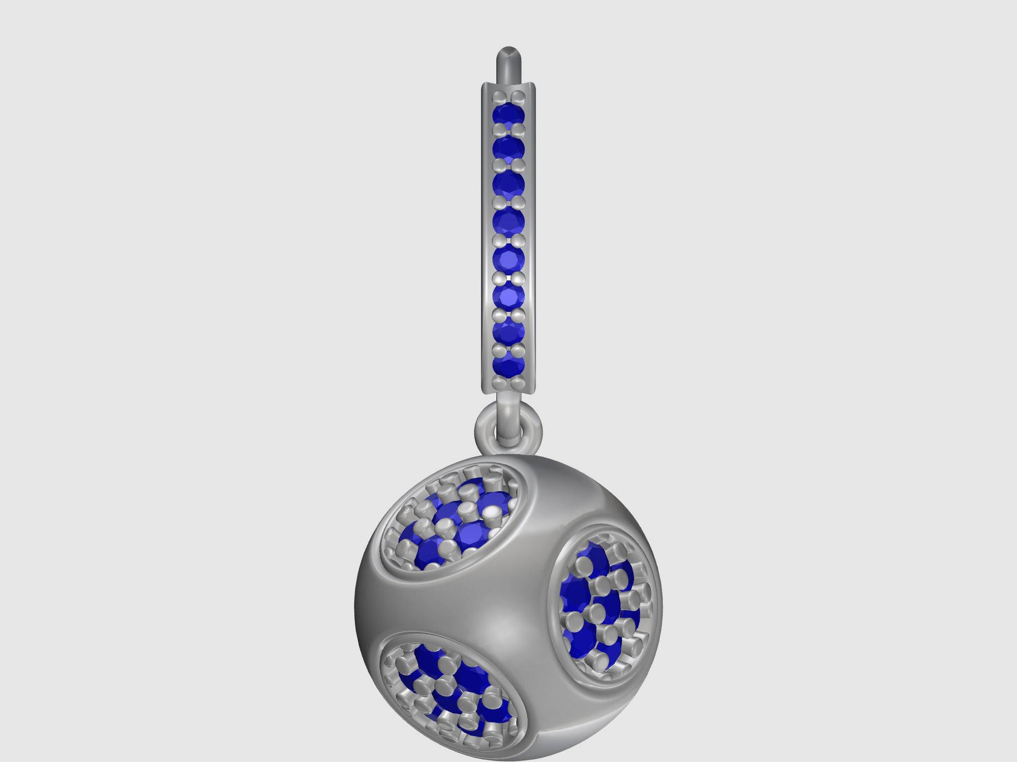 Cube of ball and Half ball Set 3D Model Collection_41