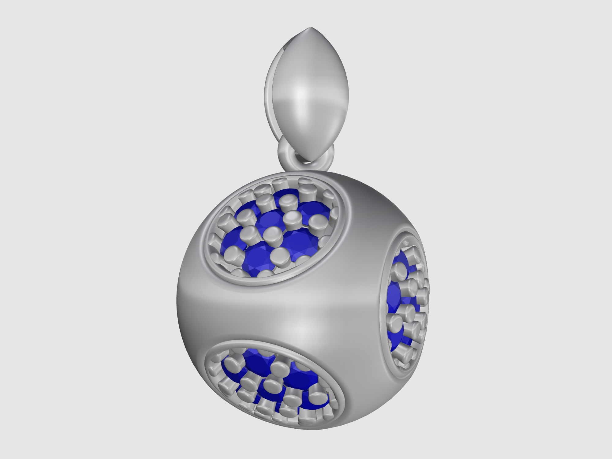 Cube of ball and Half ball Set 3D Model Collection_25