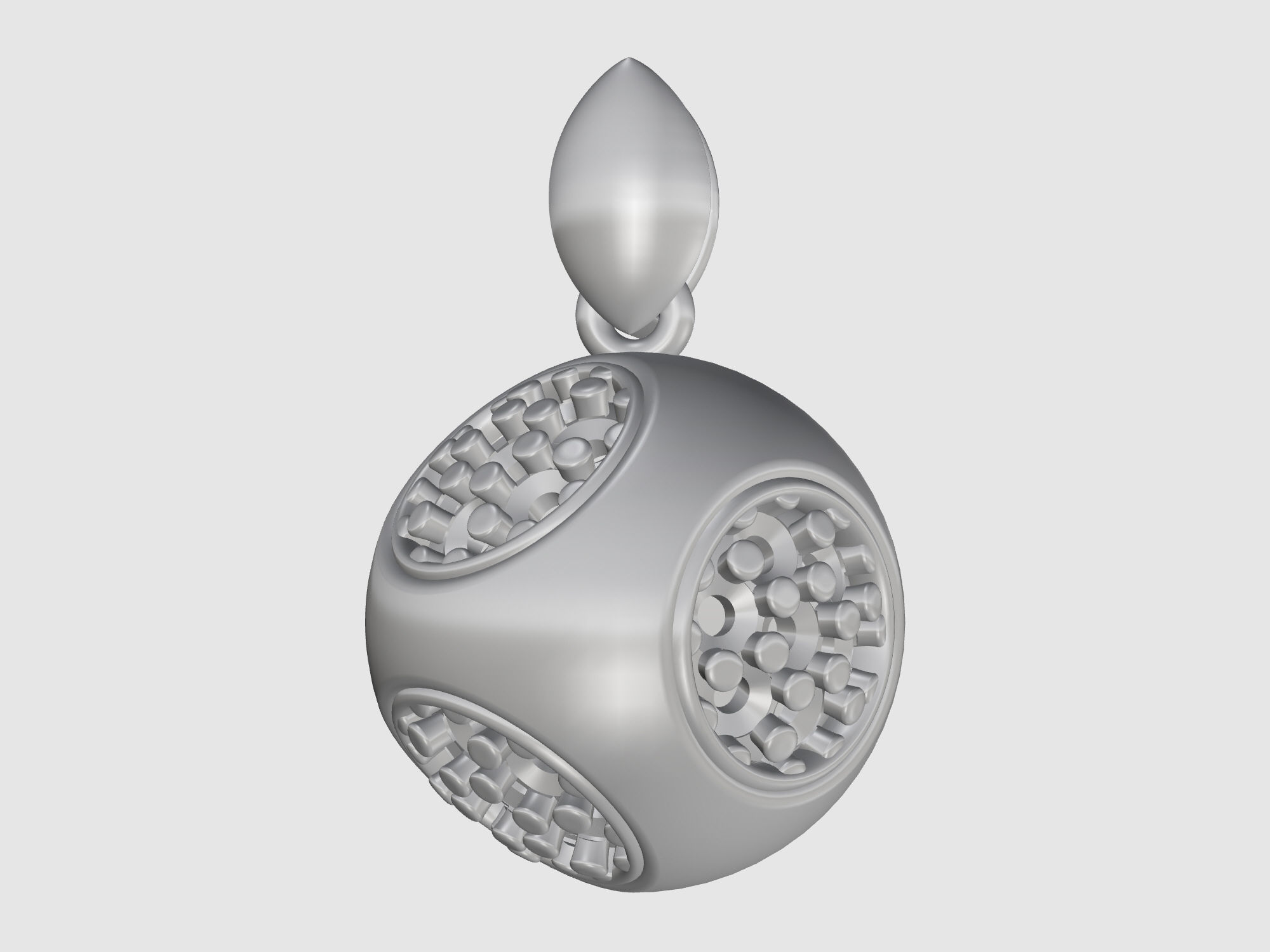 Cube of ball and Half ball Set 3D Model Collection_30