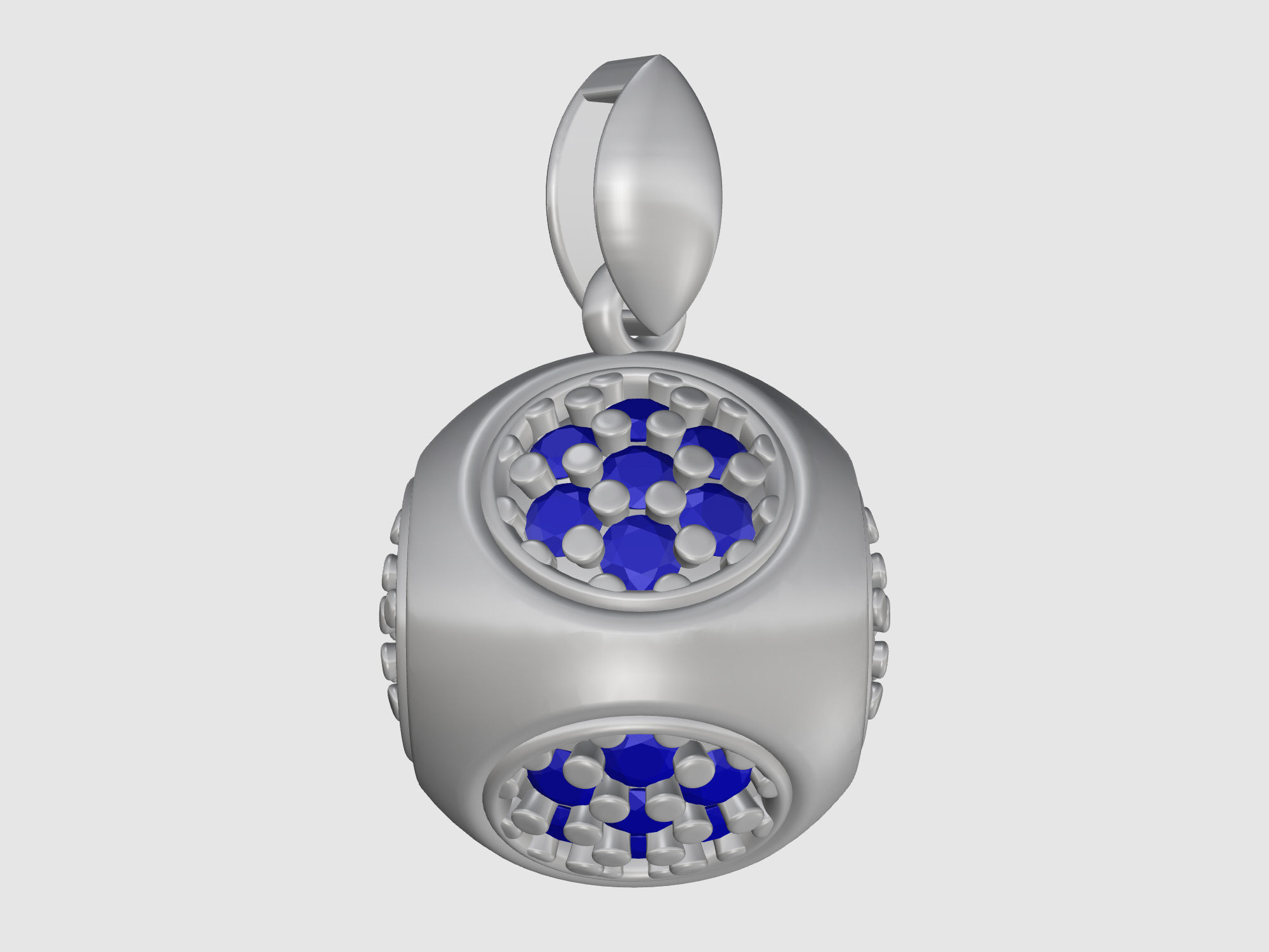 Cube of ball and Half ball Set 3D Model Collection_14