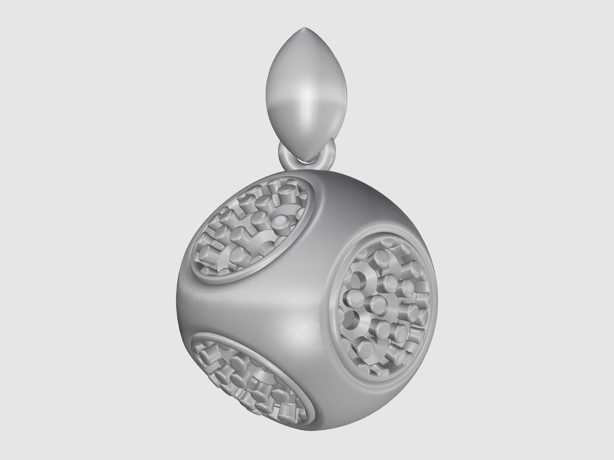 Cube of ball and Half ball Set 3D Model Collection_18