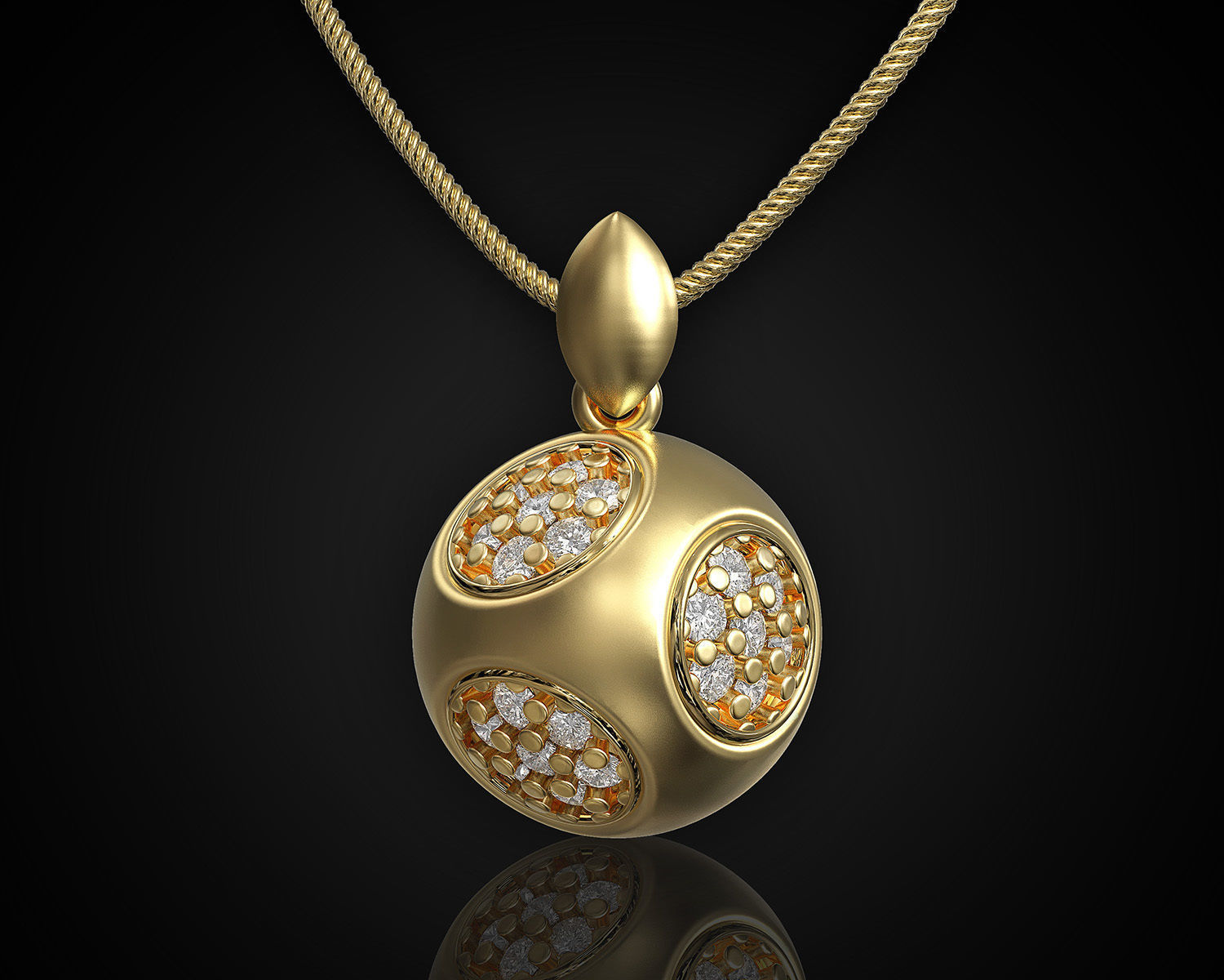 Cube of ball and Half ball Set 3D Model Collection_6