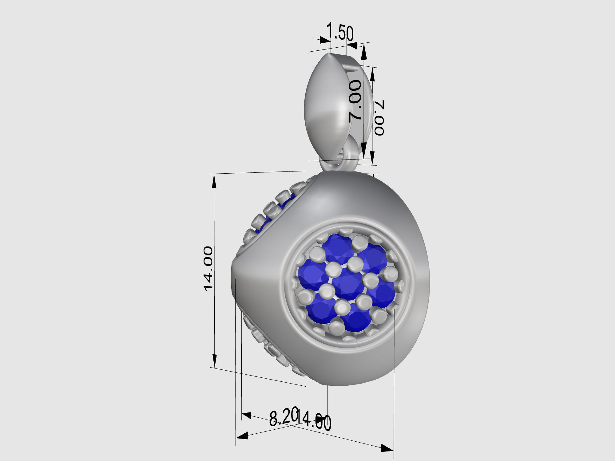 Cube of ball and Half ball Set 3D Model Collection_22