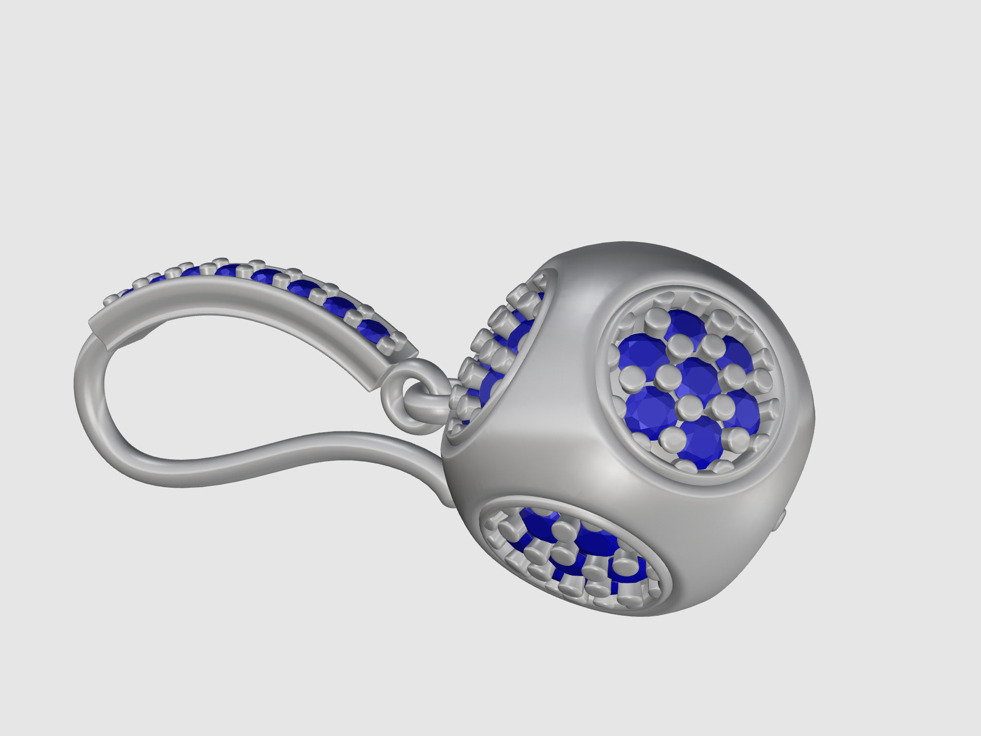 Cube of ball and Half ball Set 3D Model Collection_42