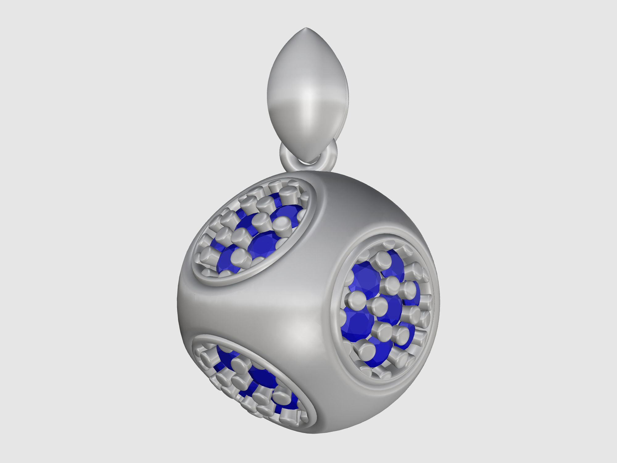 Cube of ball and Half ball Set 3D Model Collection_26