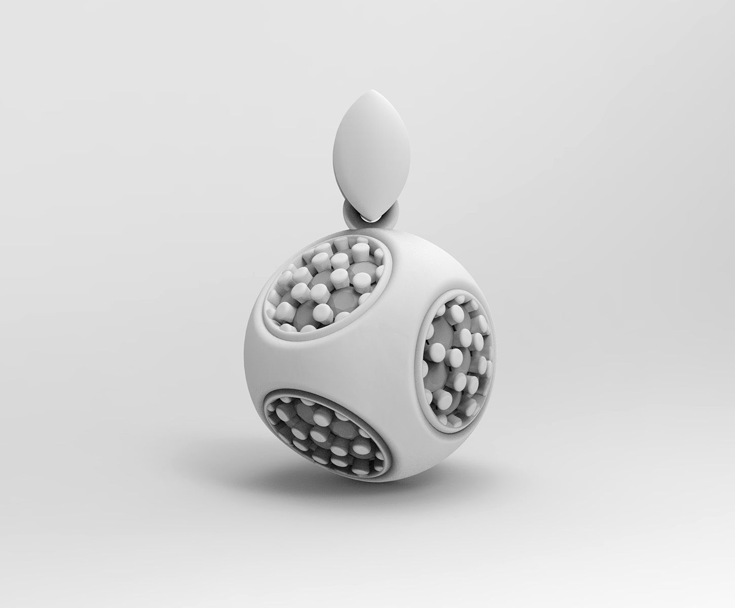Cube of ball and Half ball Set 3D Model Collection_9
