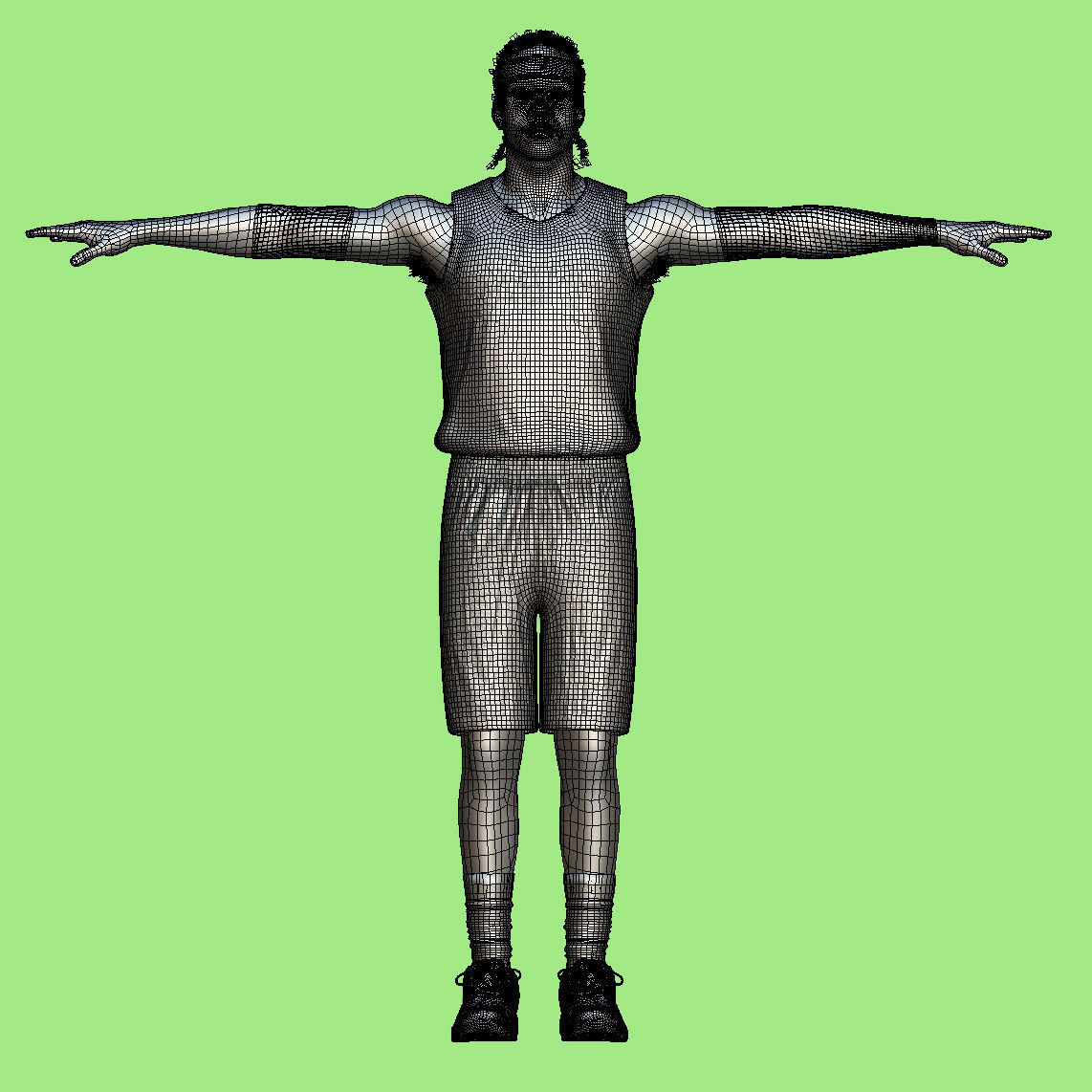 T-P Rigged Allen Iverson Philadelphia 76ers NBA 3D model_6