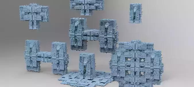 Babylonian Ancient Stone 7 models