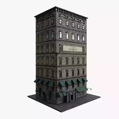 6 -10 Old New york buildings Antique store  1930  3D model