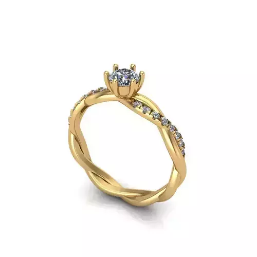Solitaire Wedding Engagement Women Ring