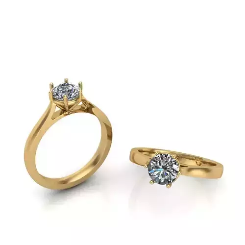Solitaire Wedding Engagement Women Ring