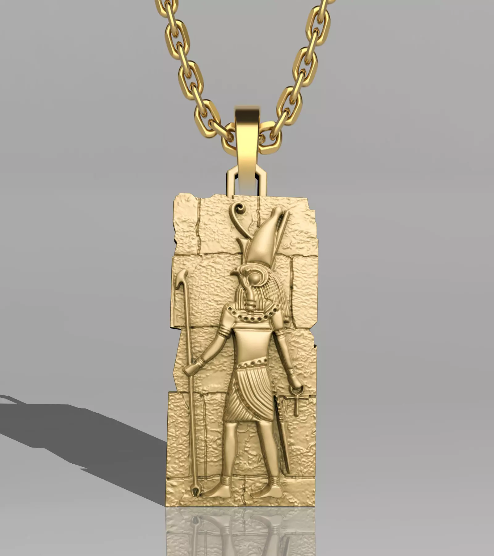 HORUS KING PENDANT WALL DECORATION ANCIENT EGYPT M02 3D print model