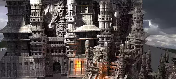 Oasis Desert temple Kit bash 2 