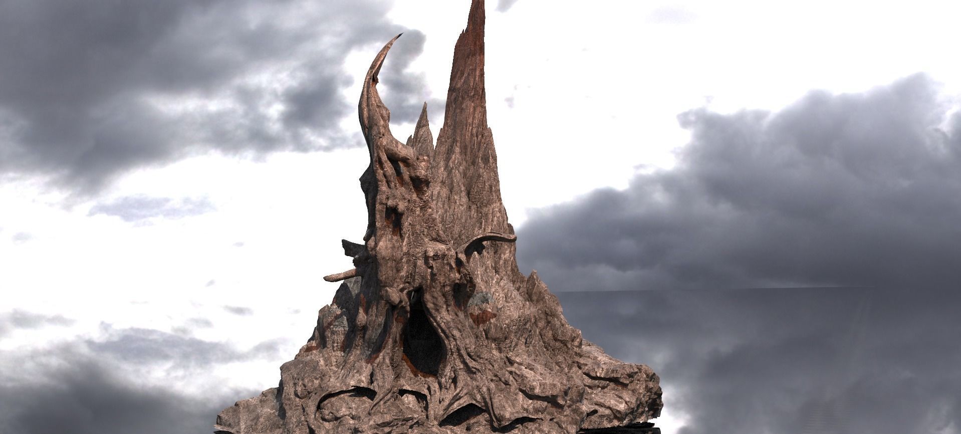 Medieval Witches Hollow Tree Tower 7 3D model_1