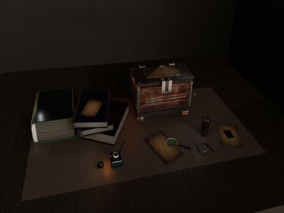 3D MODLE camera on table Low-poly 3D model_6