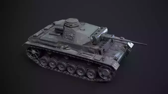 WW2 German Tank 3D Printed Collectible