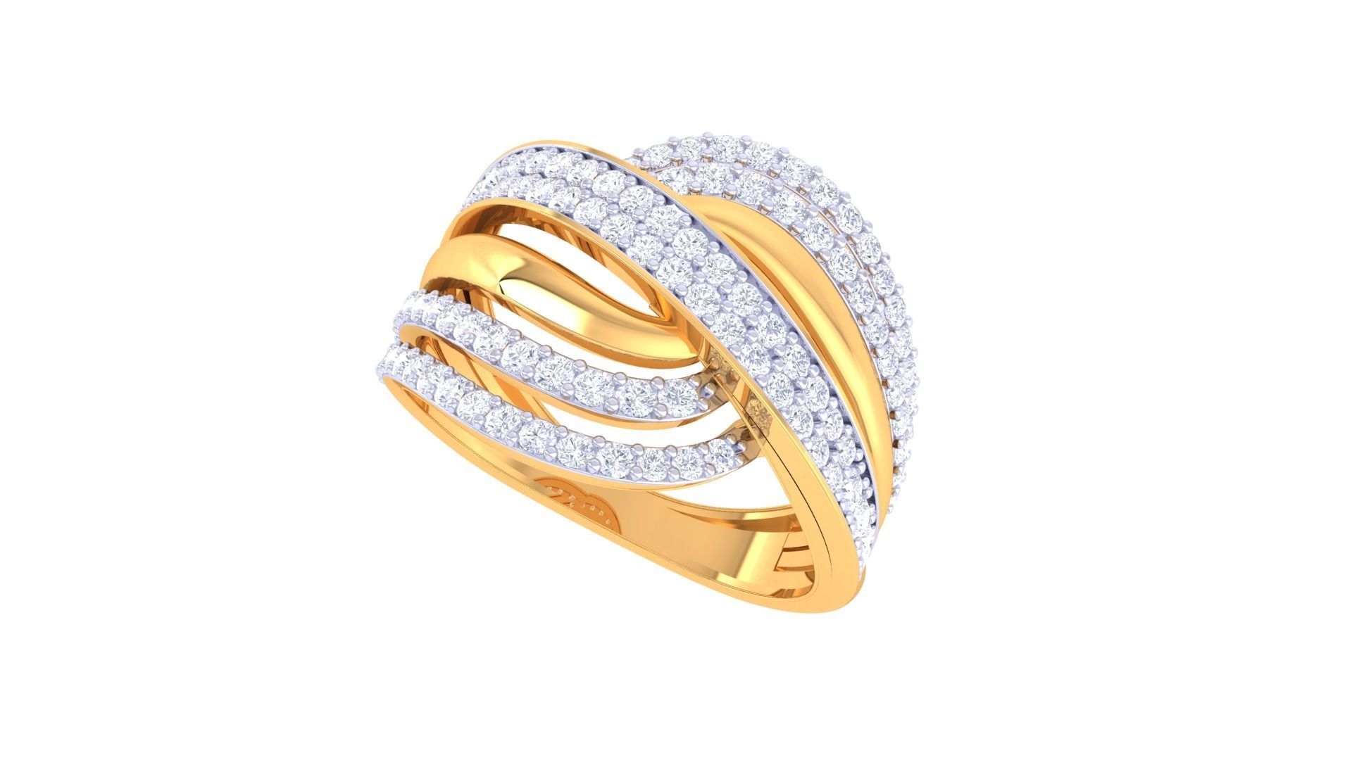 Fancy Stylish Ring 3dm STL OBJ FBX Renders Details 3D print model_2