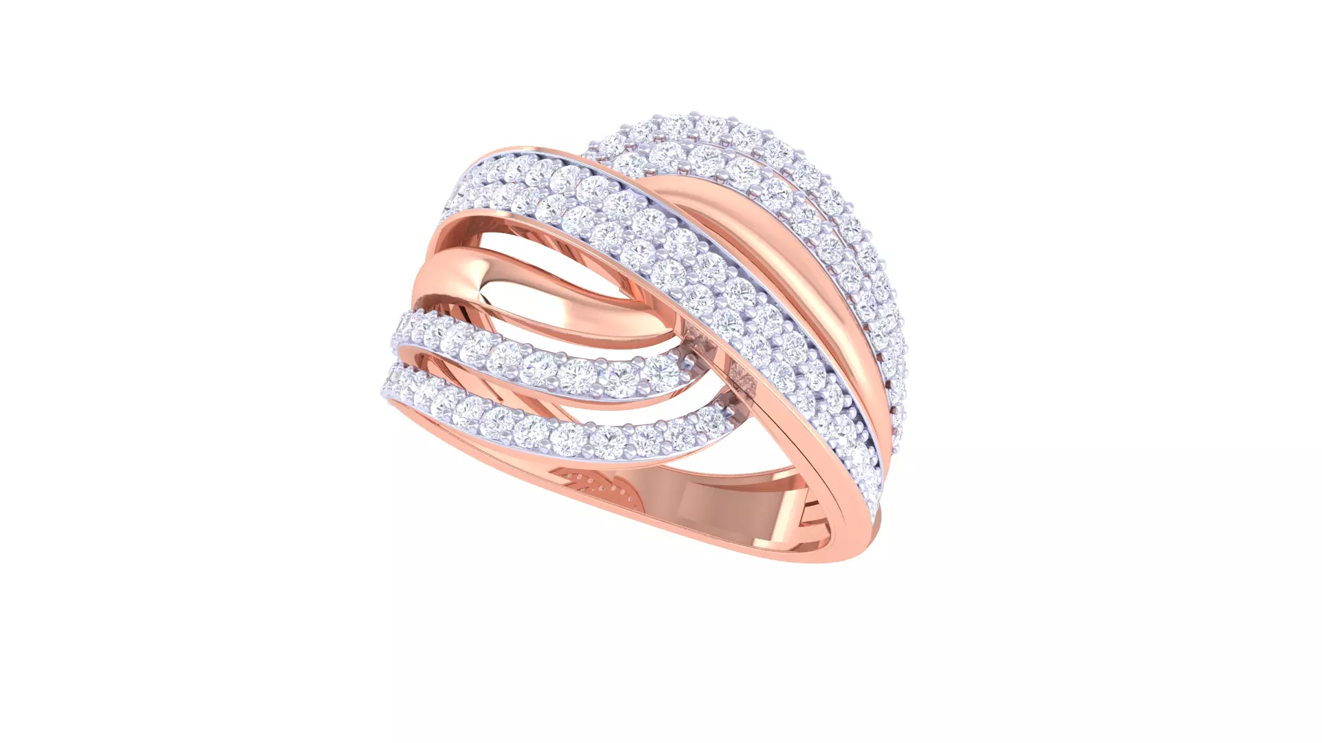 Fancy Stylish Ring 3dm STL OBJ FBX Renders Details 3D print model_0