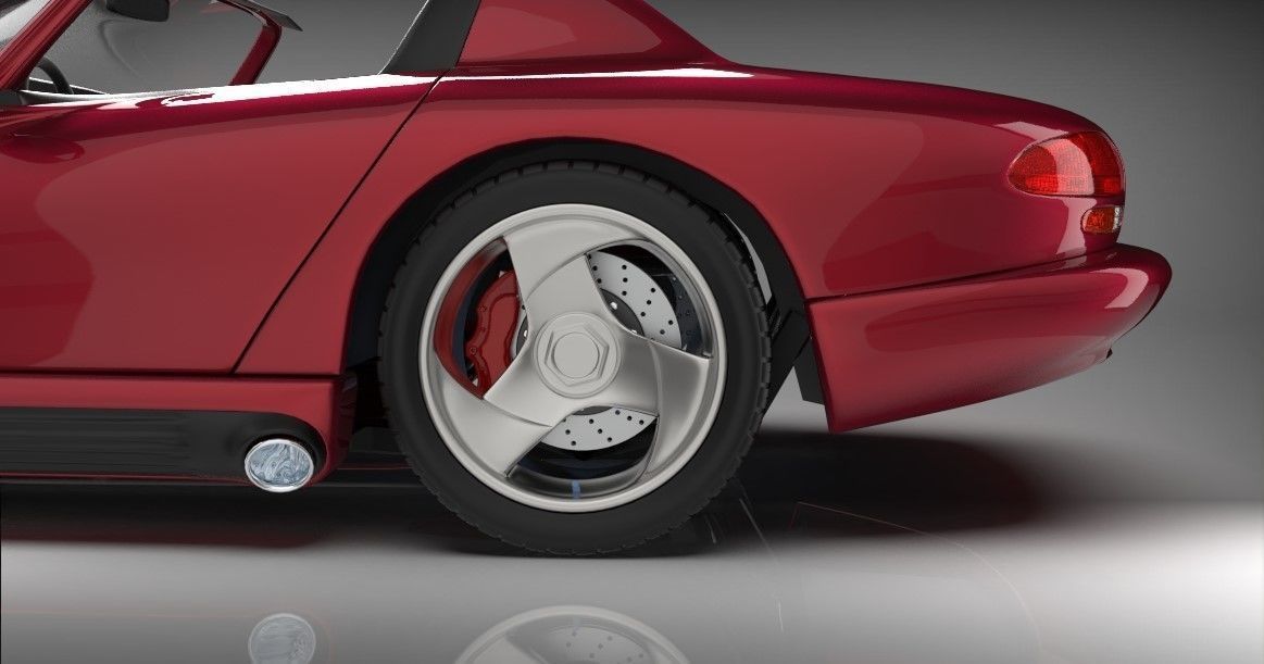 1992 Dodge Viper 3D model_4