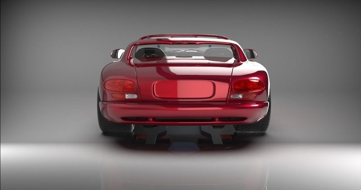 1992 Dodge Viper 3D model_2