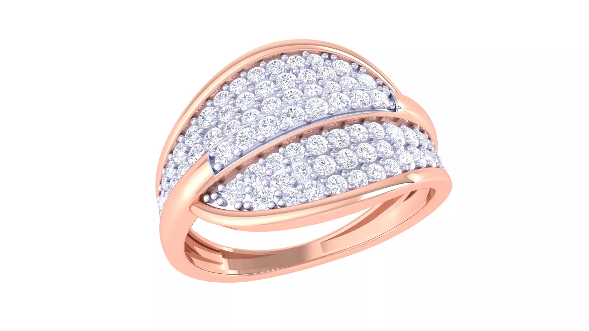 Fancy Stylish Ring 3dm STL OBJ FBX Renders Details 3D print model_0