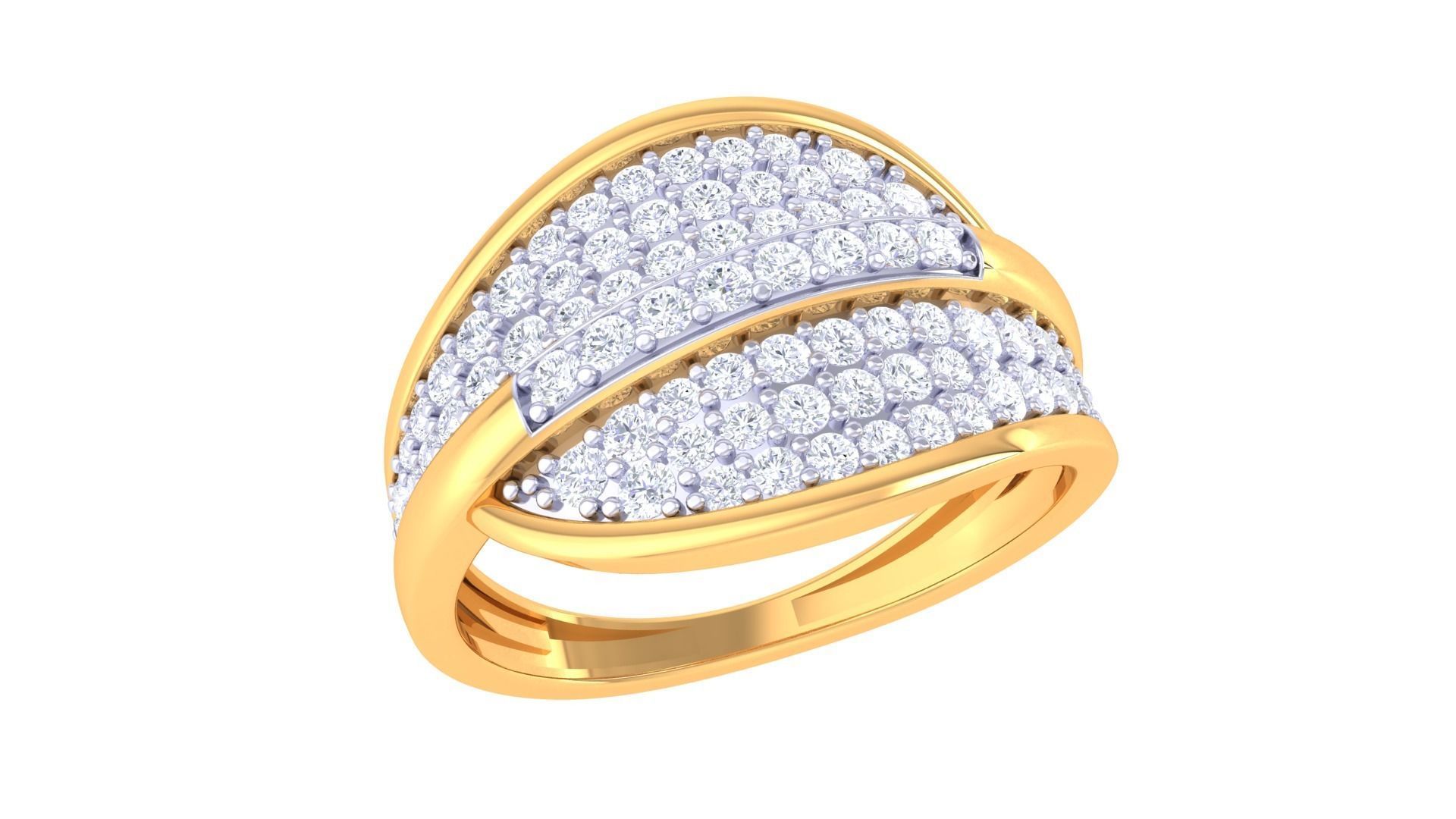 Fancy Stylish Ring 3dm STL OBJ FBX Renders Details 3D print model_2