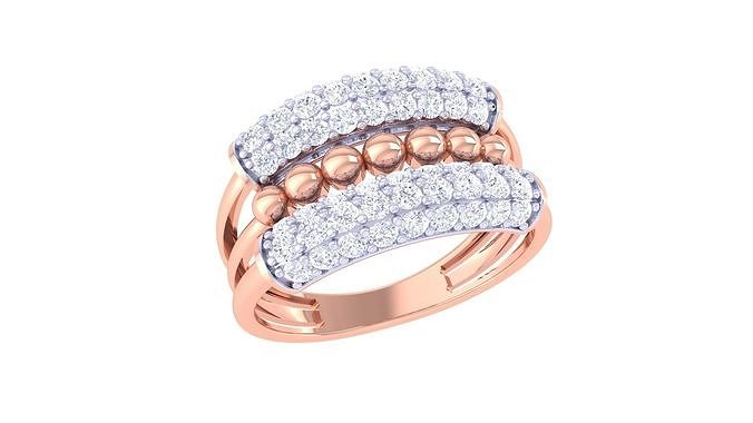 Fancy Stylish Ring 3dm STL OBJ FBX Renders Details 3D print model