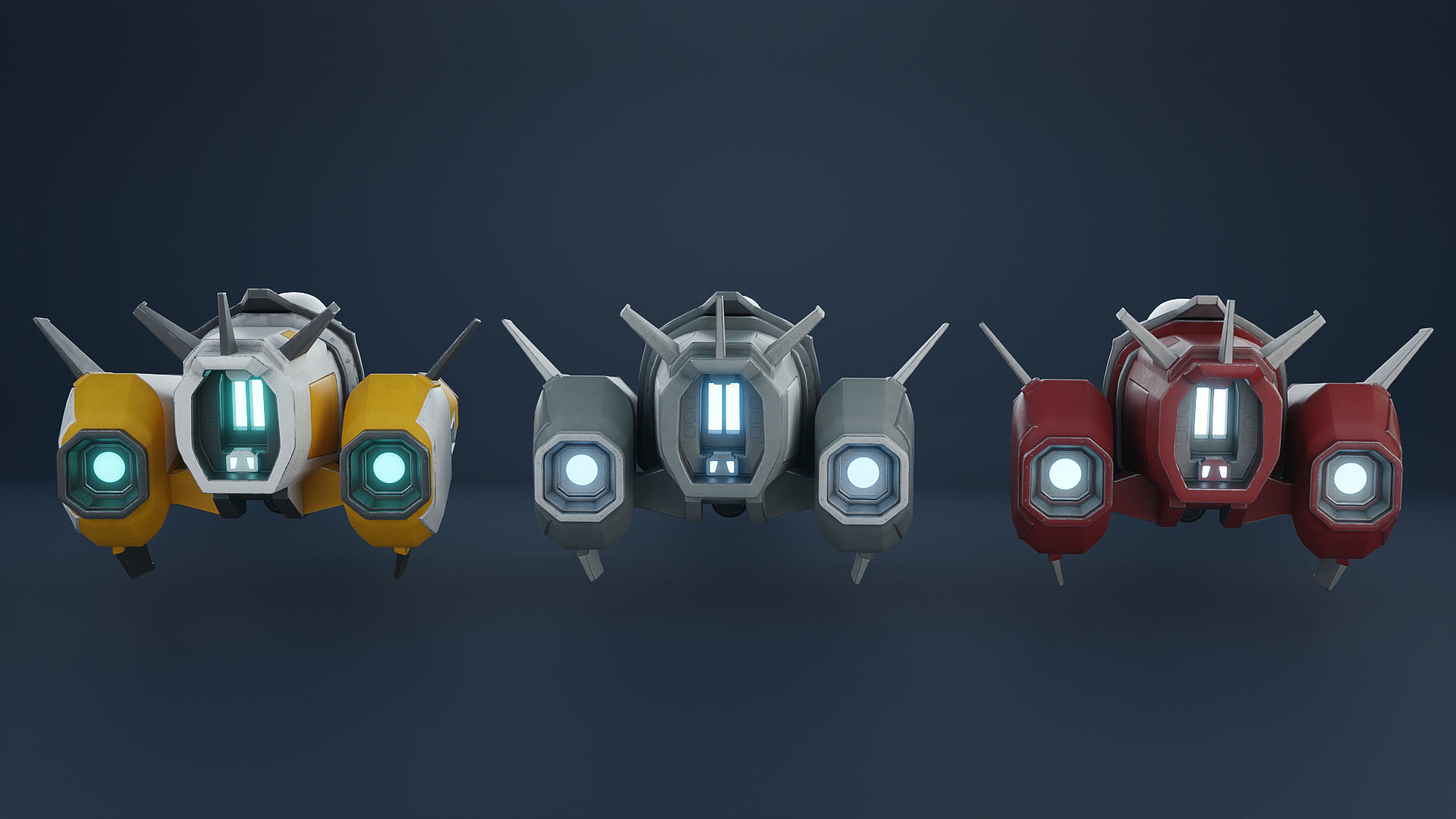 Stylized Star Fighter 3D model_15