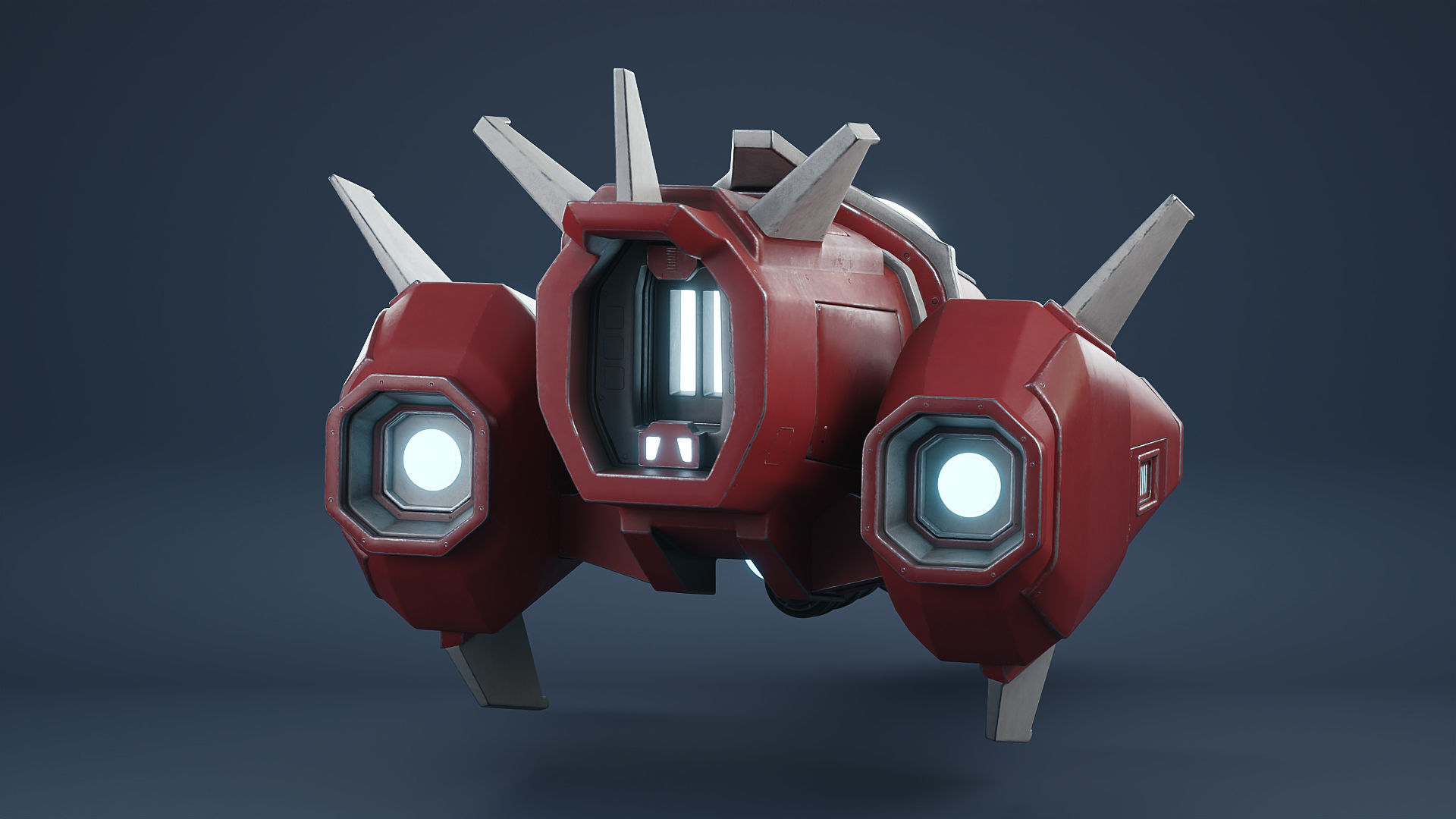 Stylized Star Fighter 3D model_3