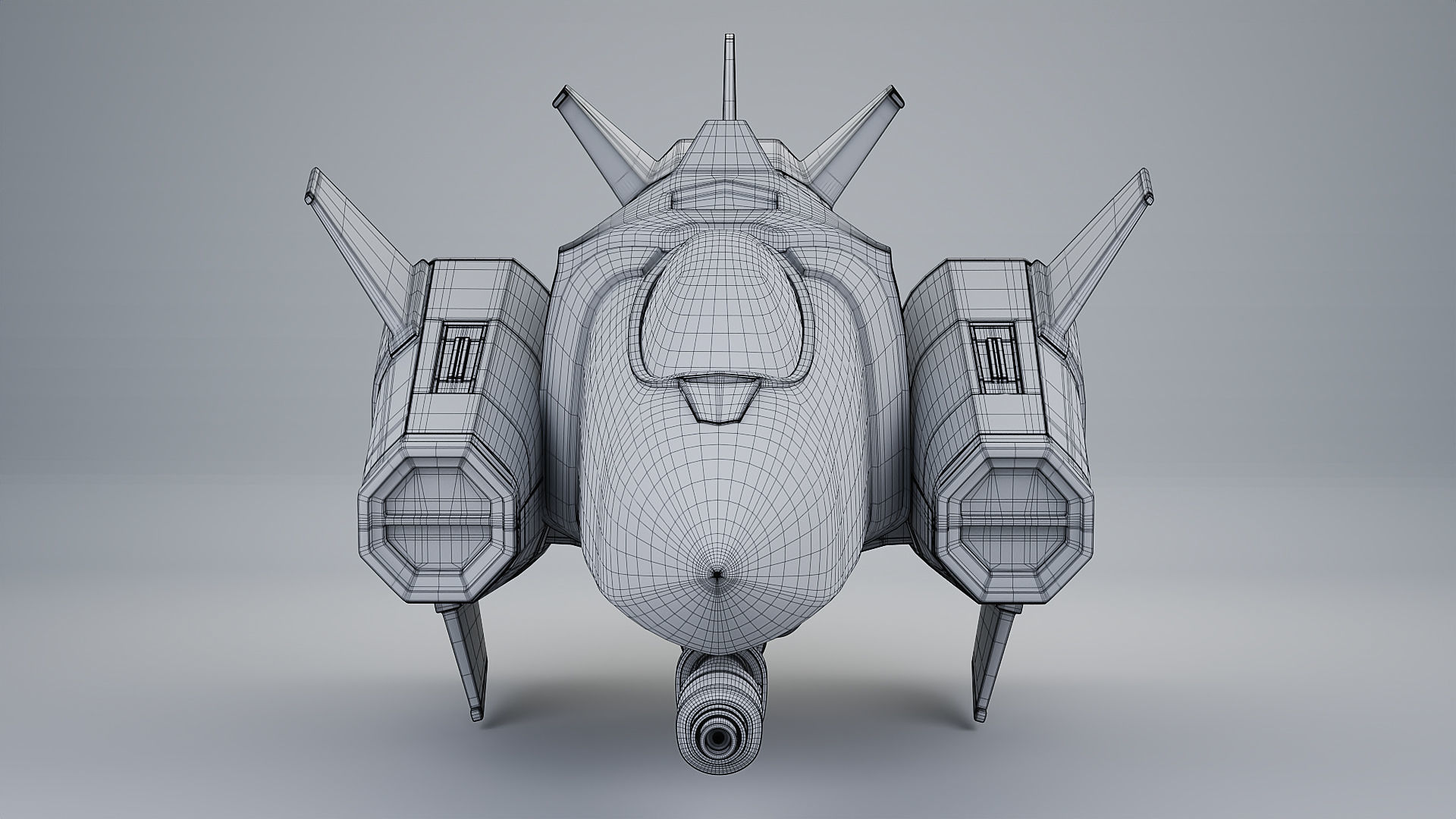 Stylized Star Fighter 3D model_17
