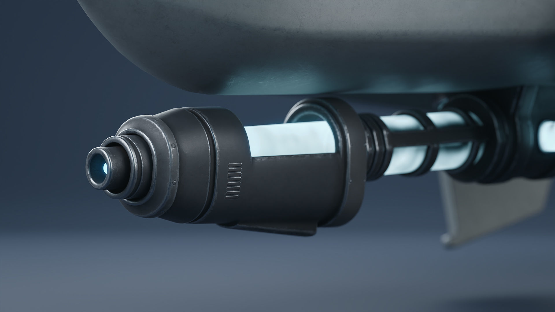 Stylized Star Fighter 3D model_7