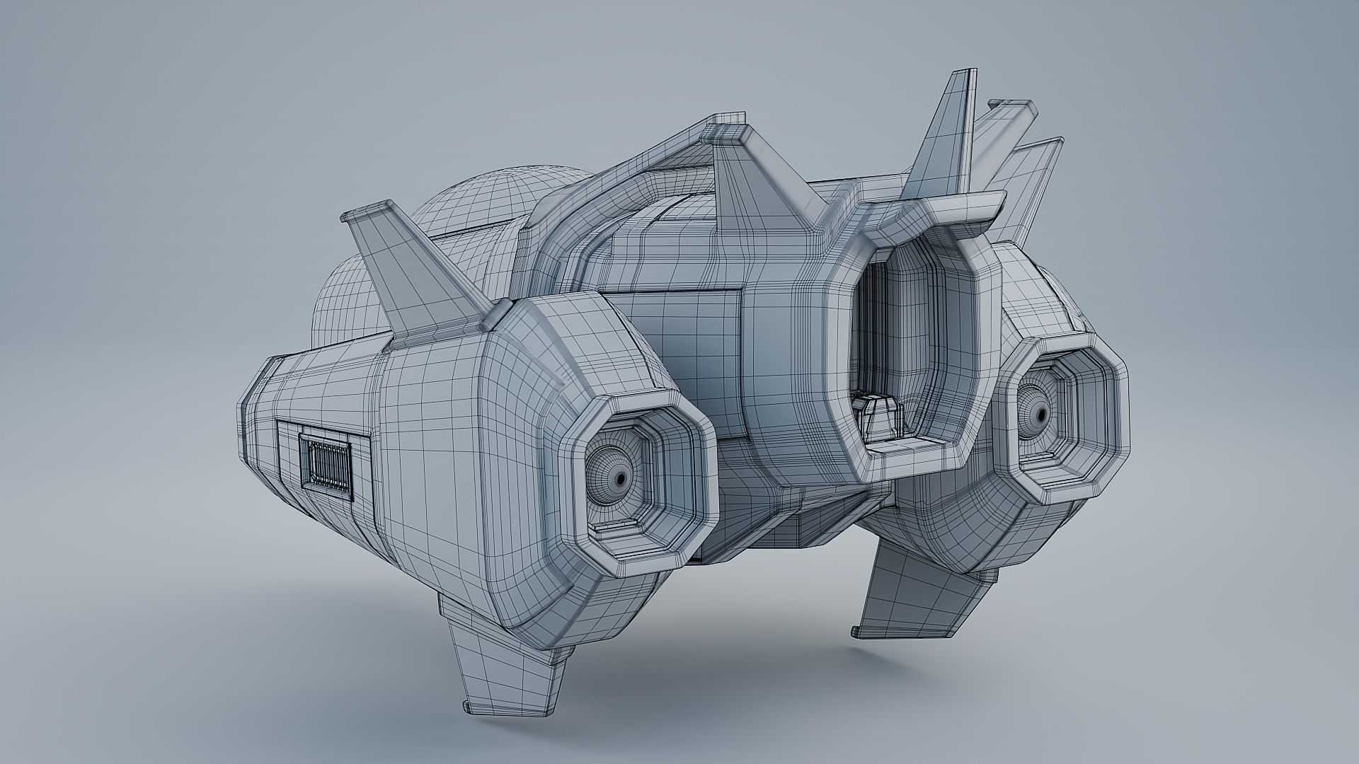 Stylized Star Fighter 3D model_19