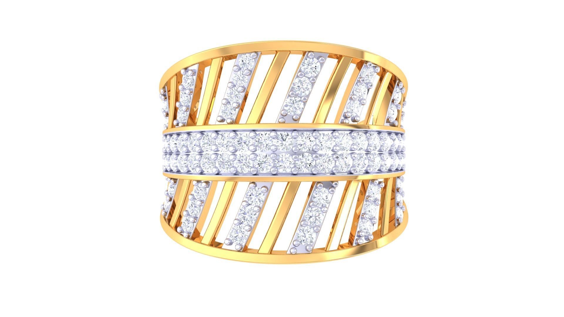 Fancy Stylish Ring 3dm STL OBJ FBX Renders Details 3D print model_3